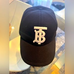 Authentic Burberry Baseball Cap, Motif Monogram